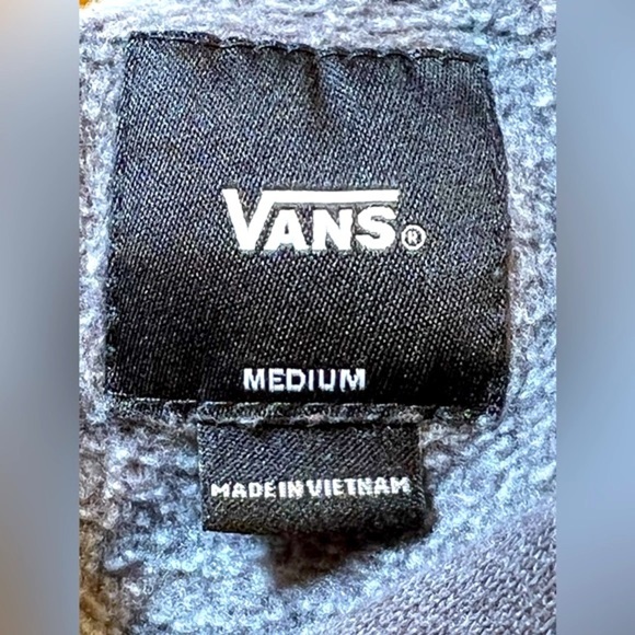 VANS Hoodie Gray Sweatshirt Size M - Picture 6 of 10